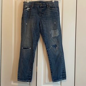 Jcrew broken in boyfriend jeans size 29
